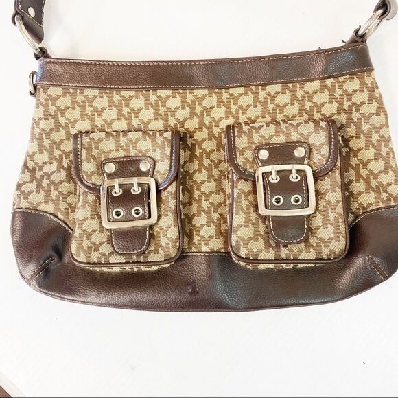 NY& Company Brown Signature Logo Shoulder Bag - Picture 2 of 9